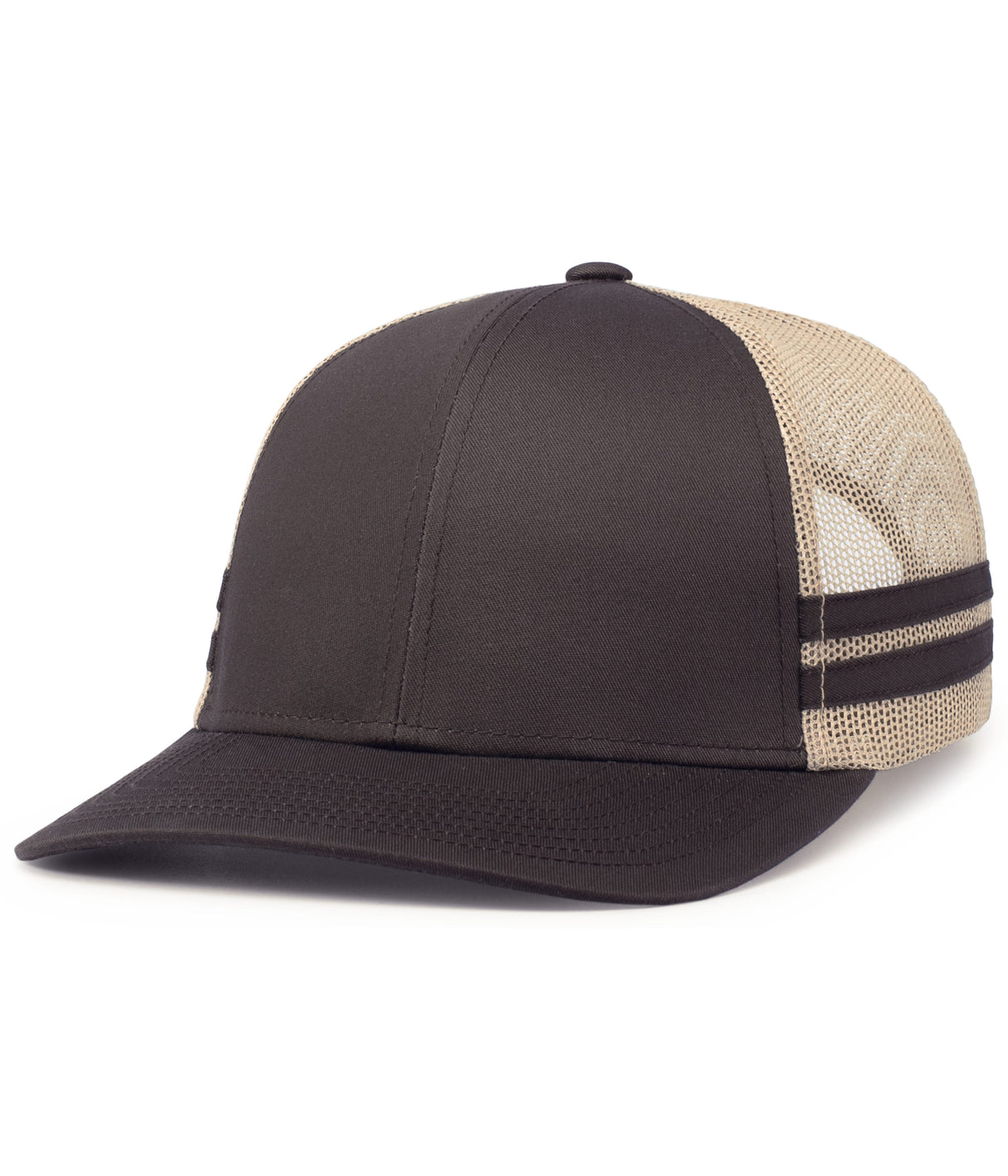 Pacific Headwear Low-profile Stripe Trucker Cap