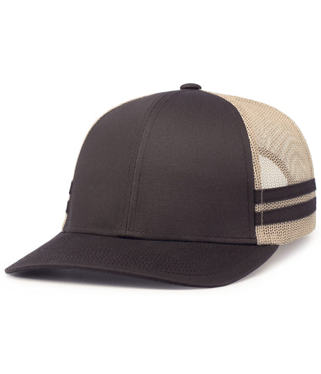 Pacific Headwear Low-profile Stripe Trucker Cap