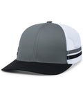 Pacific Headwear Low-profile Stripe Trucker Cap