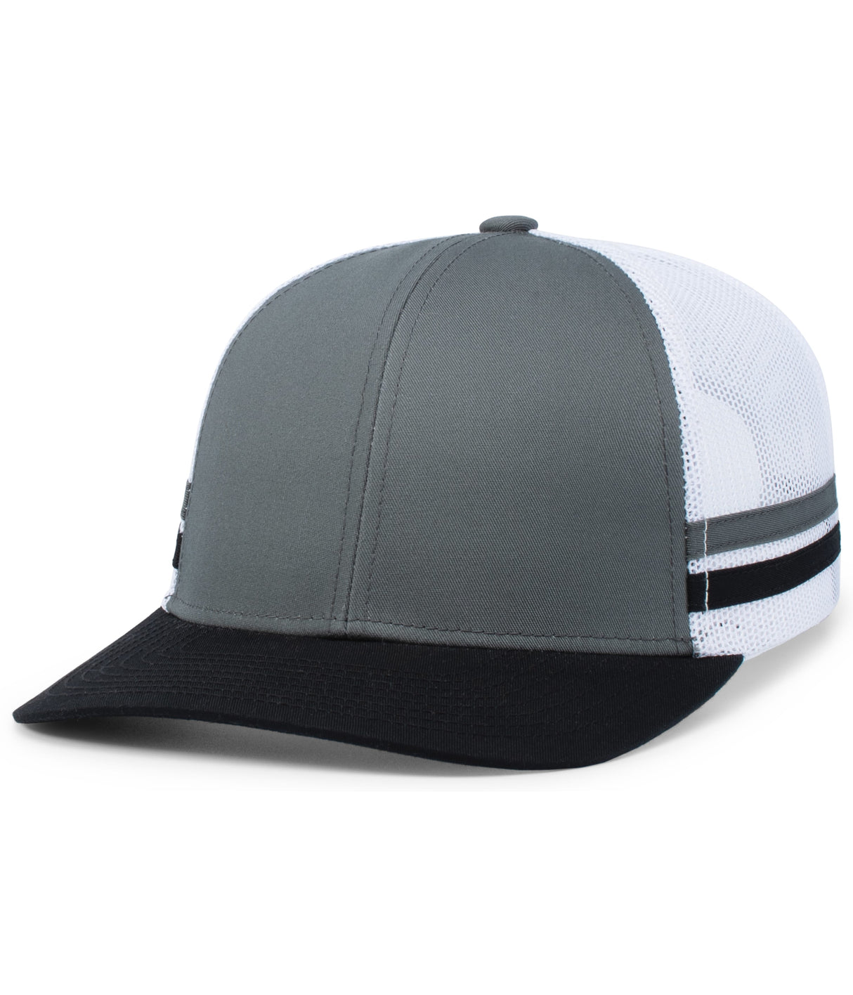 Pacific Headwear Low-profile Stripe Trucker Cap