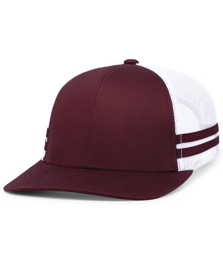 Pacific Headwear Low-profile Stripe Trucker Cap