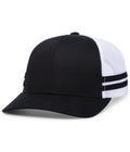 Pacific Headwear Low-profile Stripe Trucker Cap