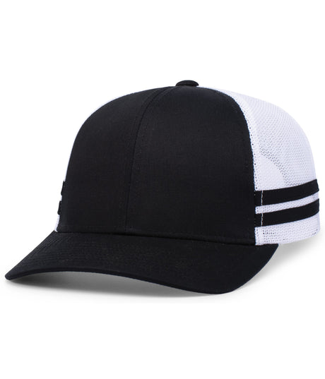 Pacific Headwear Low-profile Stripe Trucker Cap