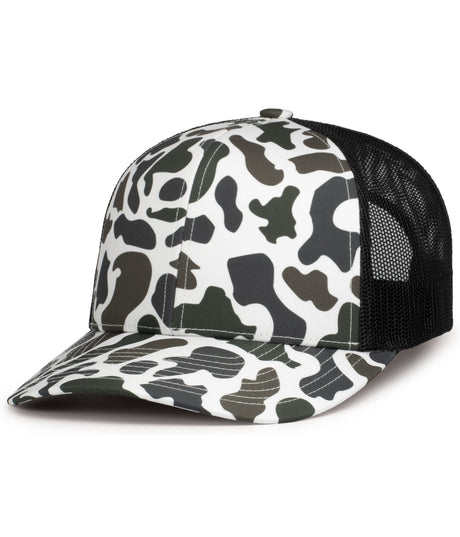Pacific Headwear  Men's Weekender Duck Camo Trucker Snapback Cap