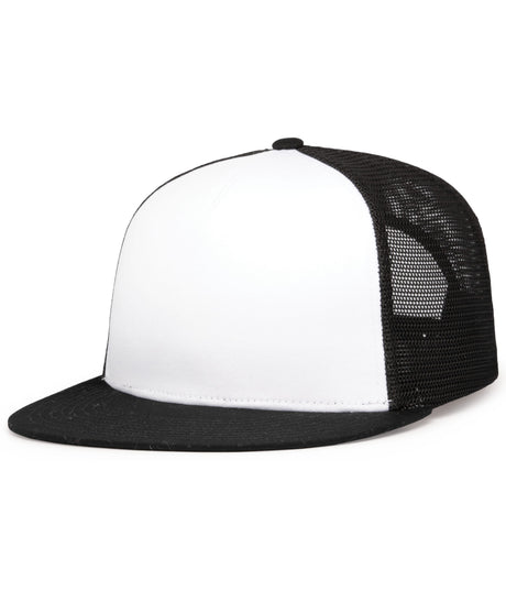 Pacific Headwear D-series 5-panel Trucker Snapback Cap