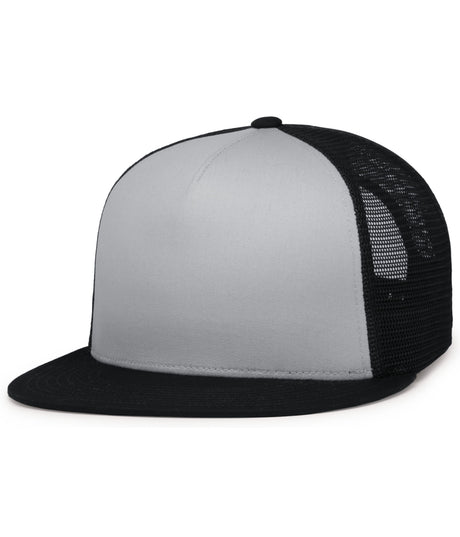 Pacific Headwear D-series 5-panel Trucker Snapback Cap
