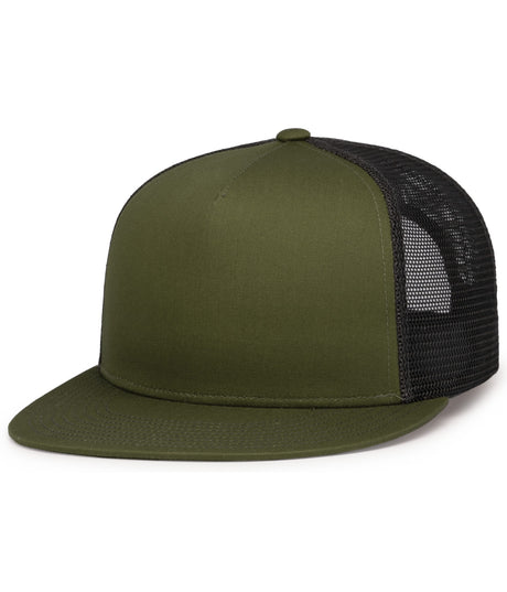 Pacific Headwear D-series 5-panel Trucker Snapback Cap