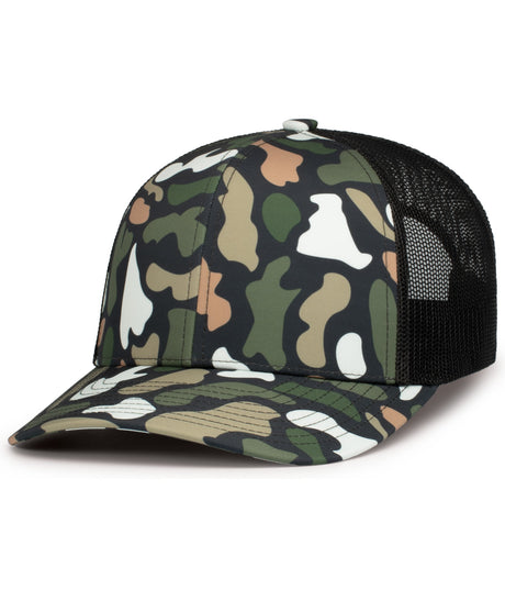 Pacific Headwear  Men's Weekender Duck Camo Trucker Snapback Cap