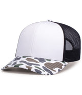 Pacific Headwear  Men's Weekender Duck Camo Trucker Snapback Cap