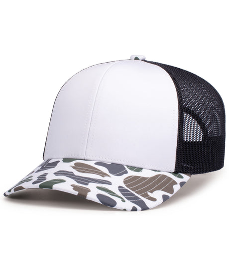 Pacific Headwear  Men's Weekender Duck Camo Trucker Snapback Cap