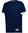 Russell Youth Baseline Covered Placket Baseball Jersey