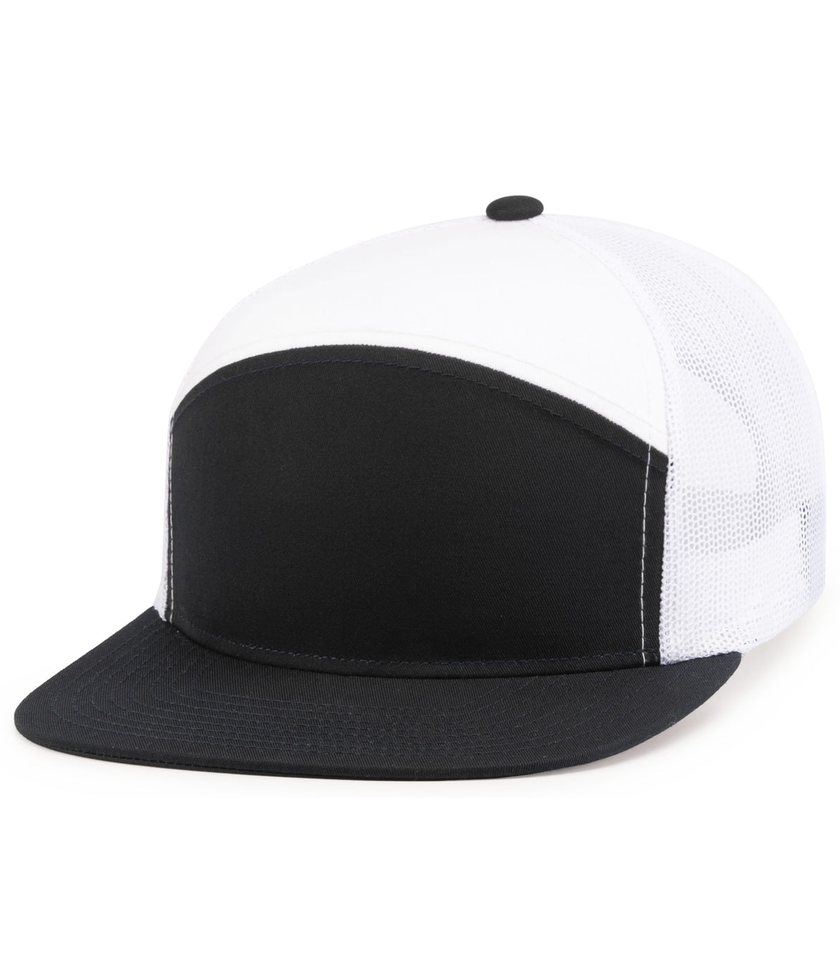 Pacific Headwear 6-panel Arch Trucker Snapback Cap