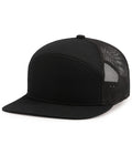 Pacific Headwear 6-panel Arch Trucker Snapback Cap
