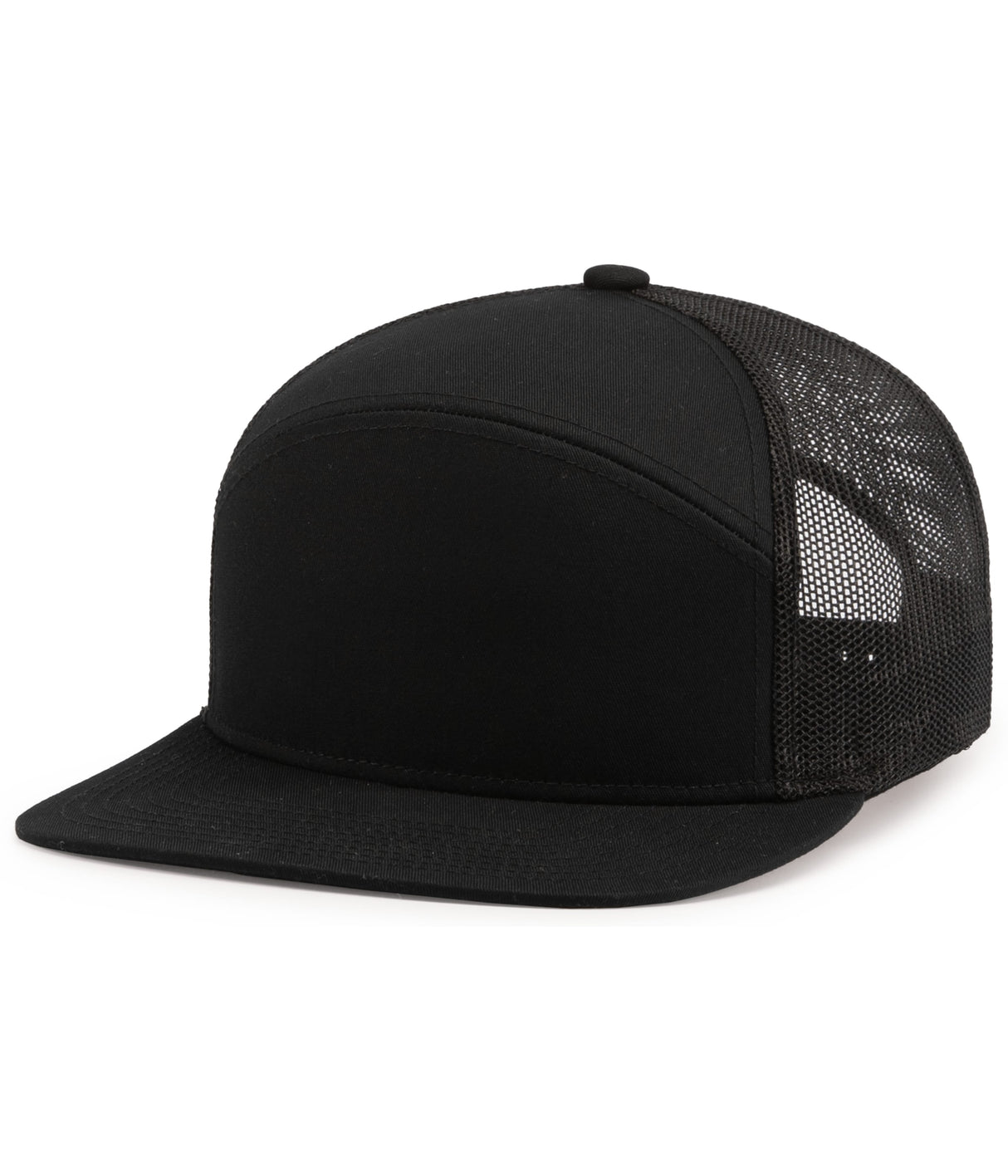 Pacific Headwear 6-panel Arch Trucker Snapback Cap