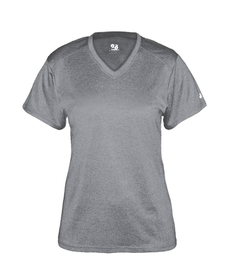 Badger Sport  Women's Pro Heather Ladies' V-neck Tee