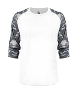 Badger Sport  Men's Vintage Camo Tri-blend Basebal