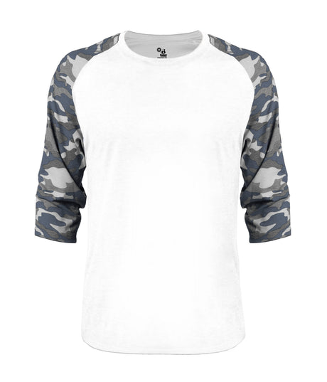 Badger Sport  Men's Vintage Camo Tri-blend Basebal