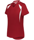 Alleson Athletic  Women's Ladies V-neck Softball Jersey