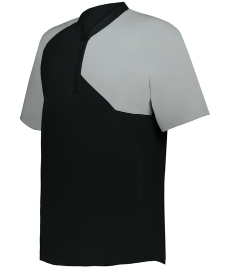 Alleson Athletic  Men's Field 1/4 Zip Short Sleeve Pullover