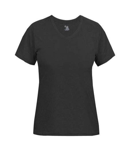 Badger Sport  Women's Ladies Tri-blend V-neck Tee