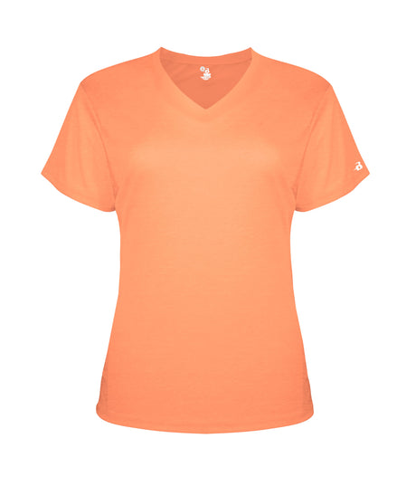 Badger Sport  Women's Ladies Tri-blend V-neck Tee