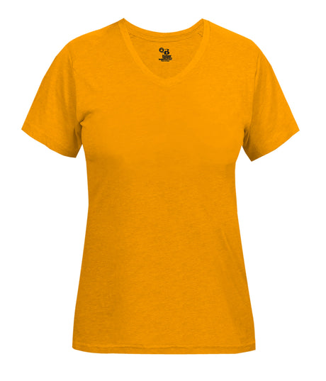 Badger Sport  Women's Ladies Tri-blend V-neck Tee