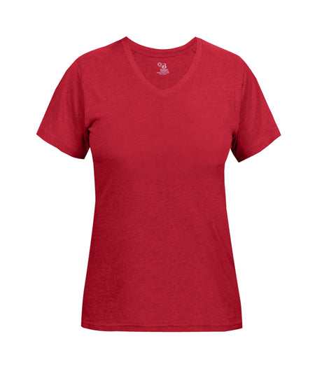 Badger Sport  Women's Ladies Tri-blend V-neck Tee