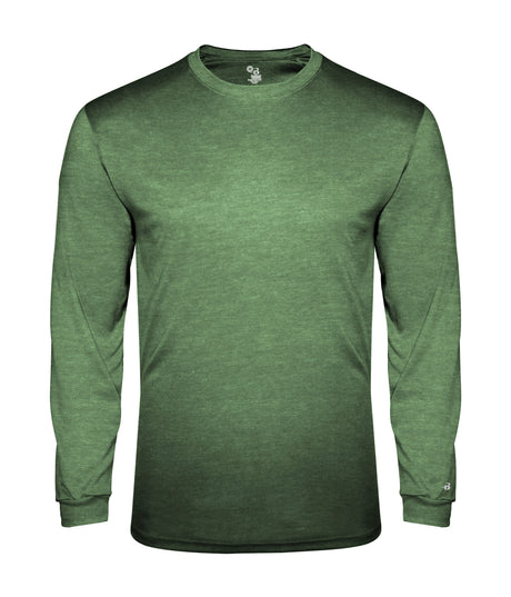 Badger Sport Tri-blend L/s Youth Tee