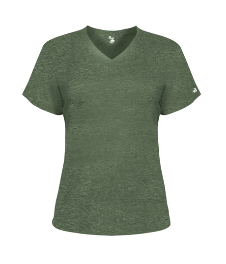 Badger Sport  Women's Ladies Tri-blend V-neck Tee