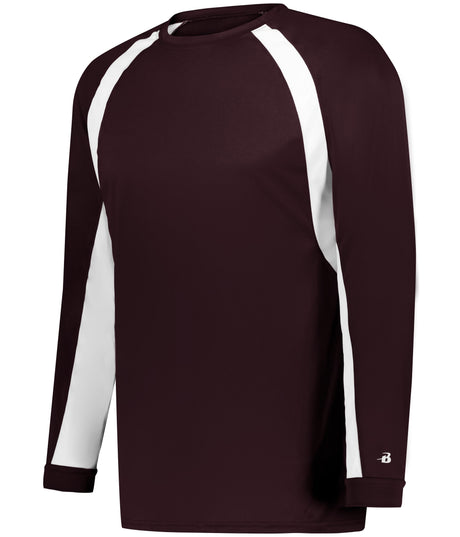 Badger Sport Youth Hook Long Sleeve Tee