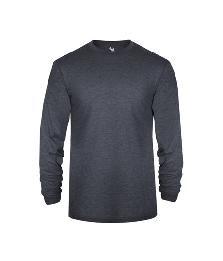 Badger Sport Tri-blend L/s Youth Tee