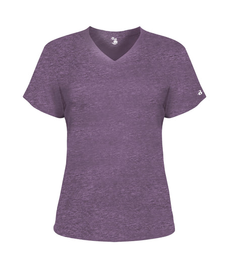 Badger Sport  Women's Ladies Tri-blend V-neck Tee