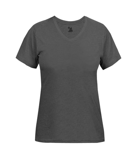 Badger Sport  Women's Ladies Tri-blend V-neck Tee