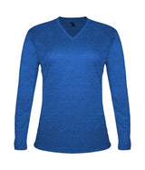 Badger Sport  Women's Tri-blend ' V-neck L/s T