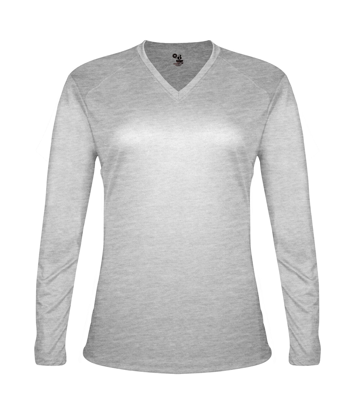 Badger Sport  Women's Tri-blend ' V-neck L/s T