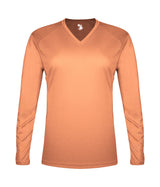 Badger Sport  Women's Tri-blend ' V-neck L/s T
