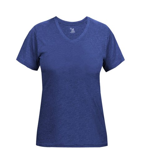 Badger Sport  Women's Ladies Tri-blend V-neck Tee