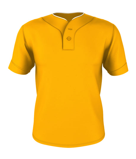 Alleson Athletic  Men's Two Button Mesh Baseball Jersey