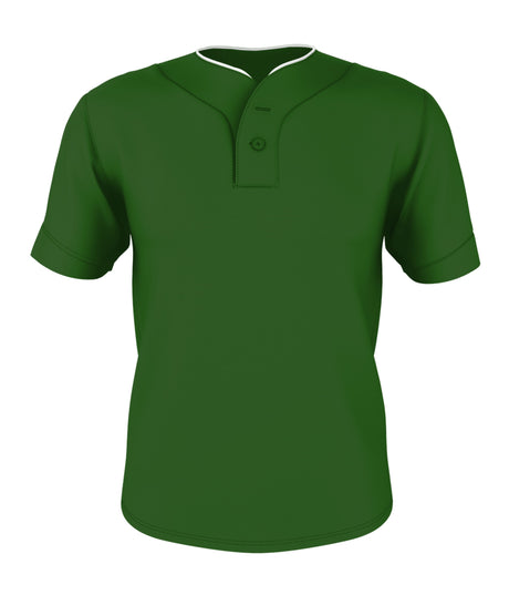 Alleson Athletic  Men's Two Button Mesh Baseball Jersey