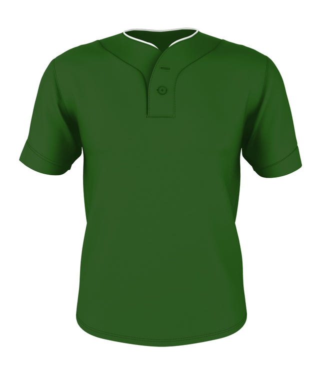 Alleson Athletic  Men's Two Button Mesh Baseball Jersey