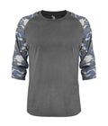Badger Sport  Men's Vintage Camo Tri-blend Basebal