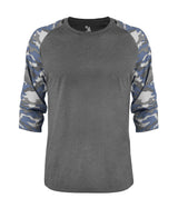 Badger Sport  Men's Vintage Camo Tri-blend Basebal