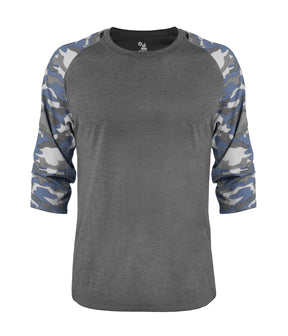 Badger Sport  Men's Vintage Camo Tri-blend Basebal