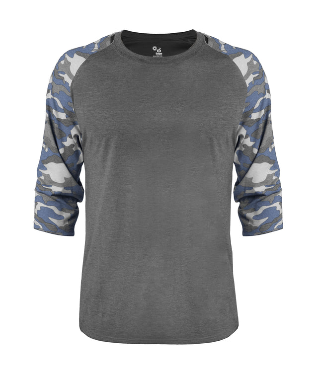 Badger Sport  Men's Vintage Camo Tri-blend Basebal