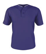 Alleson Athletic  Men's Two Button Mesh Baseball Jersey