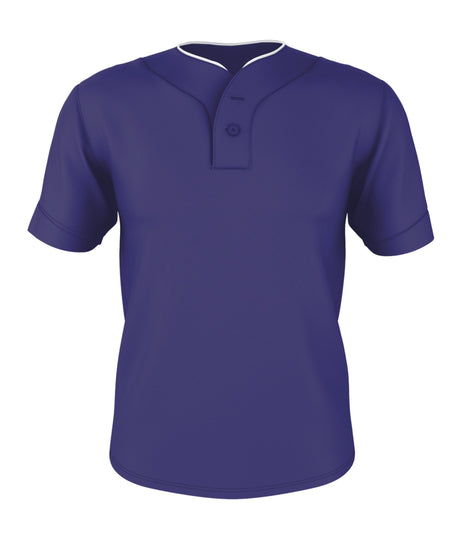 Alleson Athletic  Men's Two Button Mesh Baseball Jersey