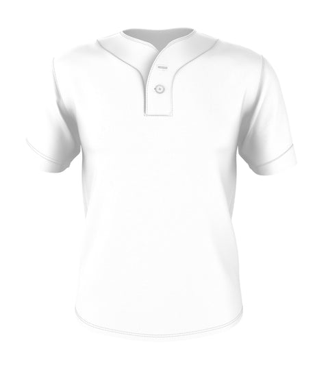 Alleson Athletic  Men's Two Button Mesh Baseball Jersey