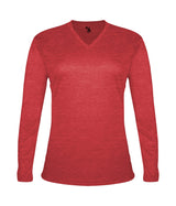 Badger Sport  Women's Tri-blend ' V-neck L/s T