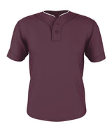 Alleson Athletic  Men's Two Button Mesh Baseball Jersey