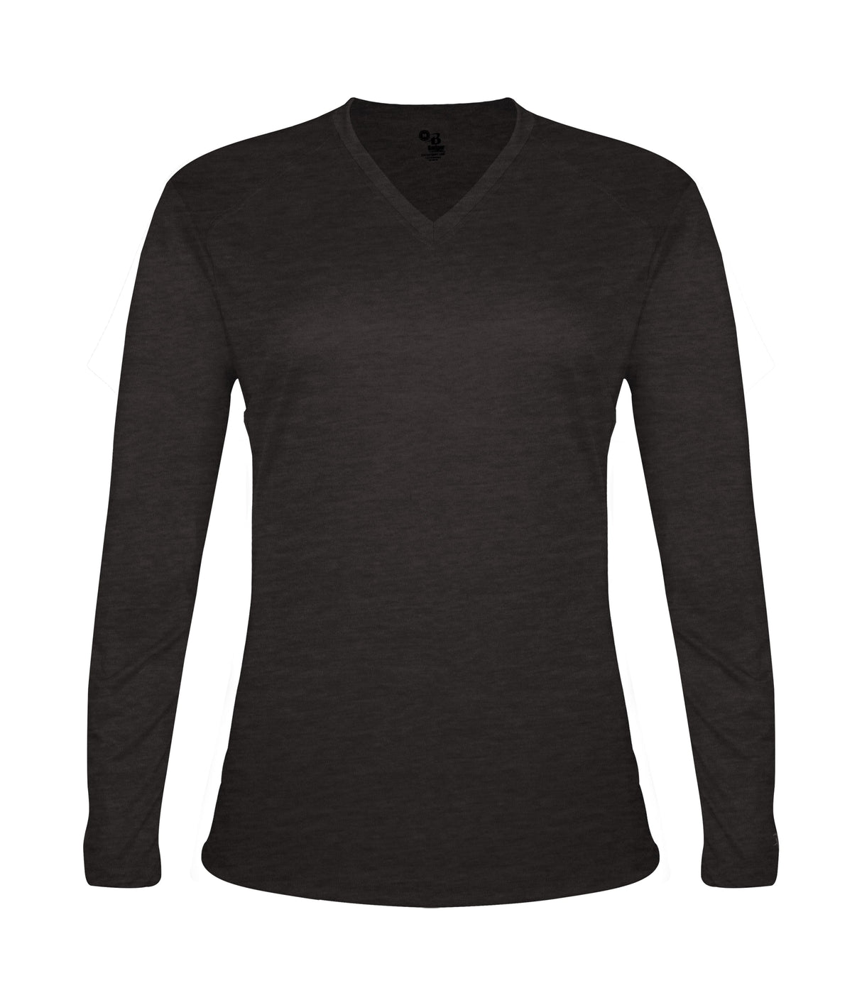 Badger Sport  Women's Tri-blend ' V-neck L/s T